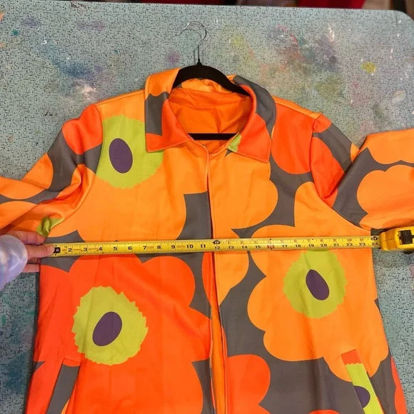 Warhol Inspired Flower Printed Jacket - Picture 10 of 14